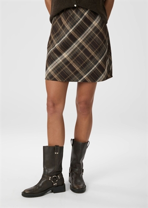 Lunna check skirt Brown Neo Noir 